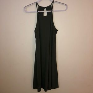 Olive Green Halter Dress
